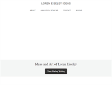 Tablet Screenshot of loreneiseley.info